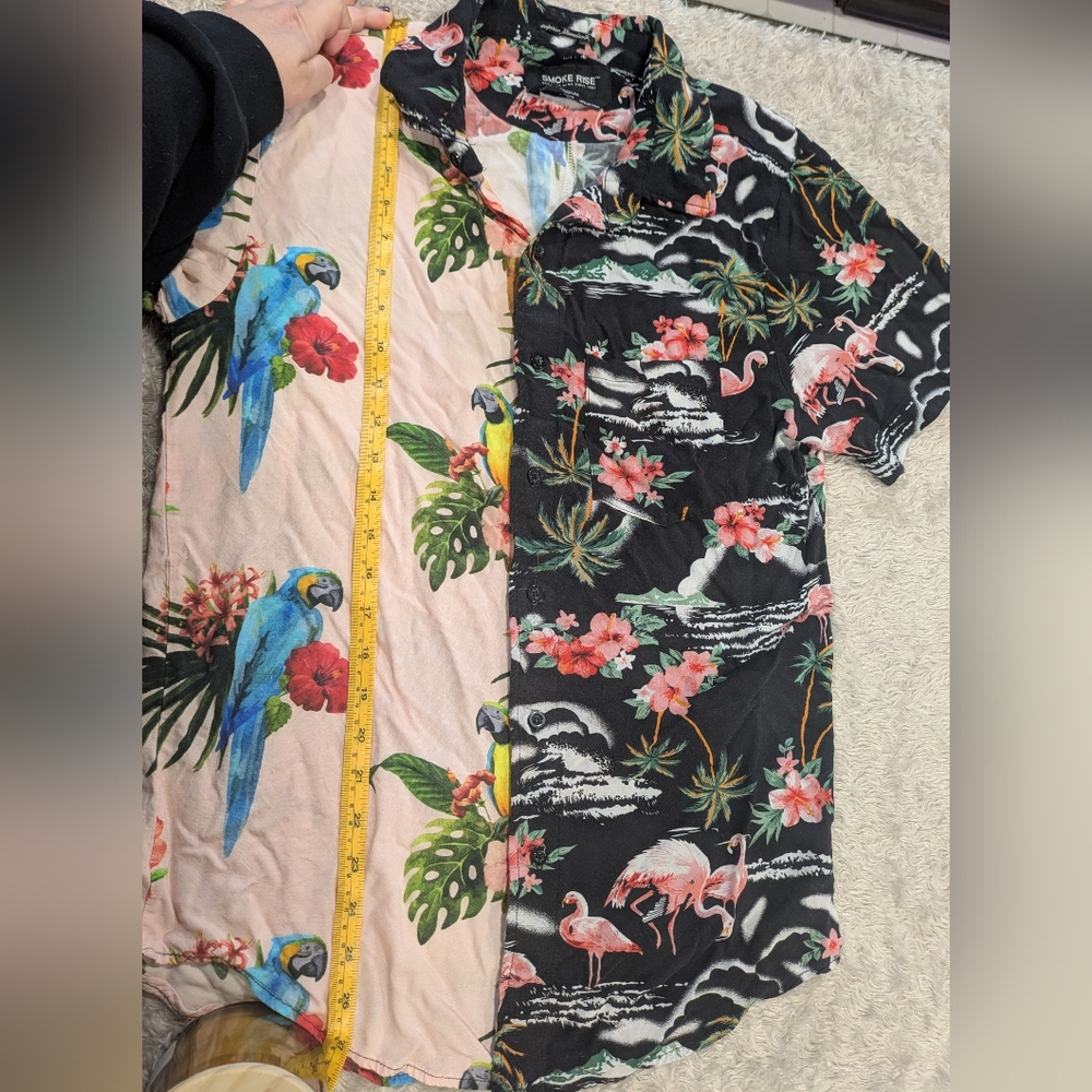Vintage Smoke Rise NY Men's Hawaiian Shirt Sz M - Picture 8 of 10